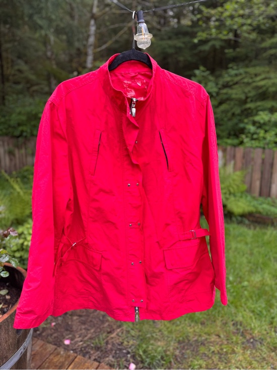 Elena Miro Jackets & Blazers - Elena Miro Bright Red Utility Jacket